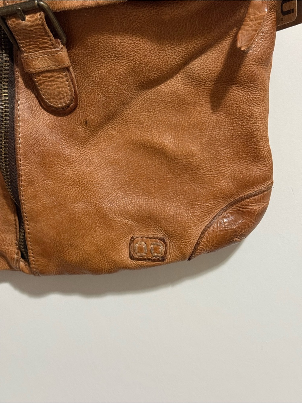 NWT BEDSTU Jack Leather Crossbody Shoulder Bag - Tan - Picture 6 of 9